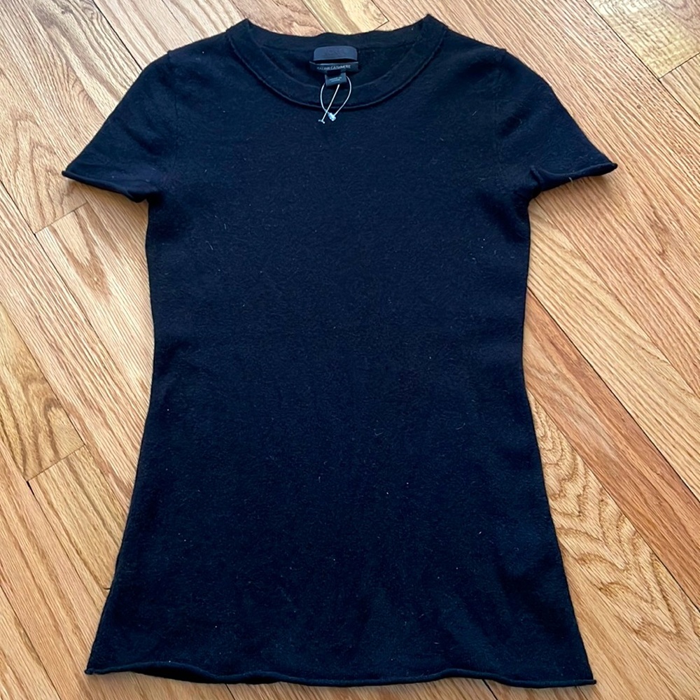 J. Crew Collection xs 100% cashmere sweater top black